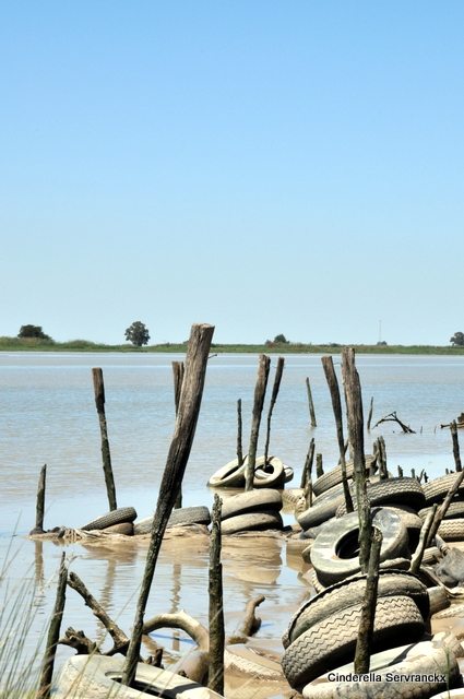 De mooie route langs de rivier naar de oceaan toe...