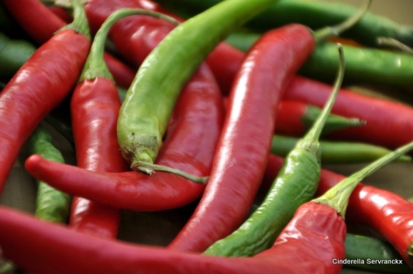 We hebben ze gevonden, aan het einde van de rit in Spanje: Spaanse pepers!!