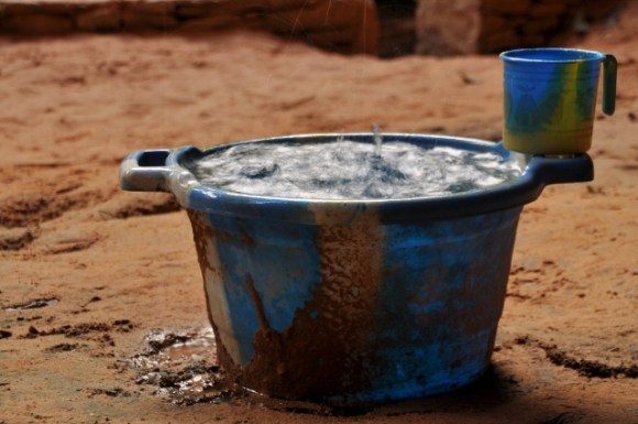 Fresh water, but only in the oasis