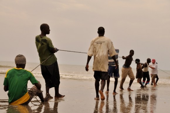 Boys working hard, catch's not sure