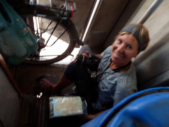 In the iron ore train, the toilet to be more precisee