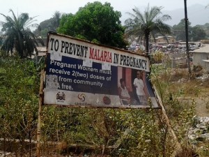 Signboard Malaria