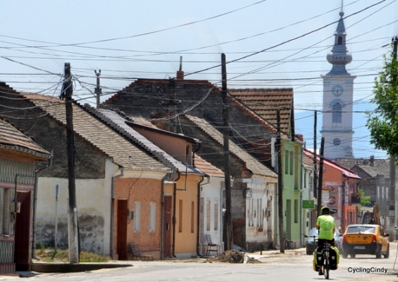 Entering town, searching for food