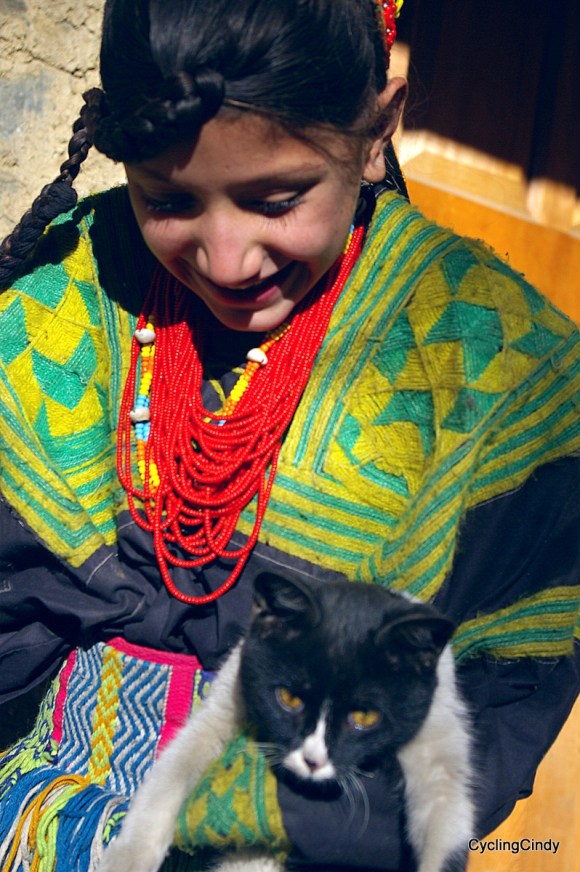 Krishna the Black cat, she was given to me by the mother of this girl, Uran