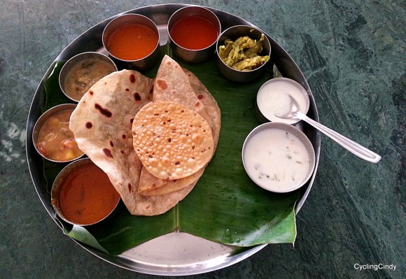 South Indian thali