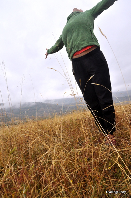 On top of the hill and I'm feeling great