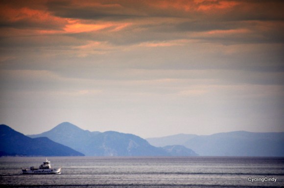 The ferry supplying between the islands