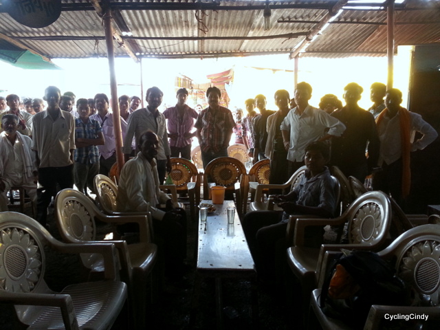 There is a show going on: I am eating