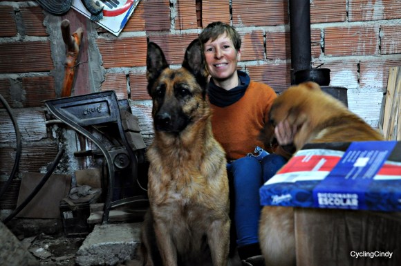 Martin allowed me to make a fire in his garage.