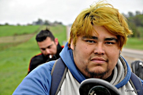 Two Chileneans on motorbikes offered to get me a new tire in the nearest town.2018-13-06-08-33-03