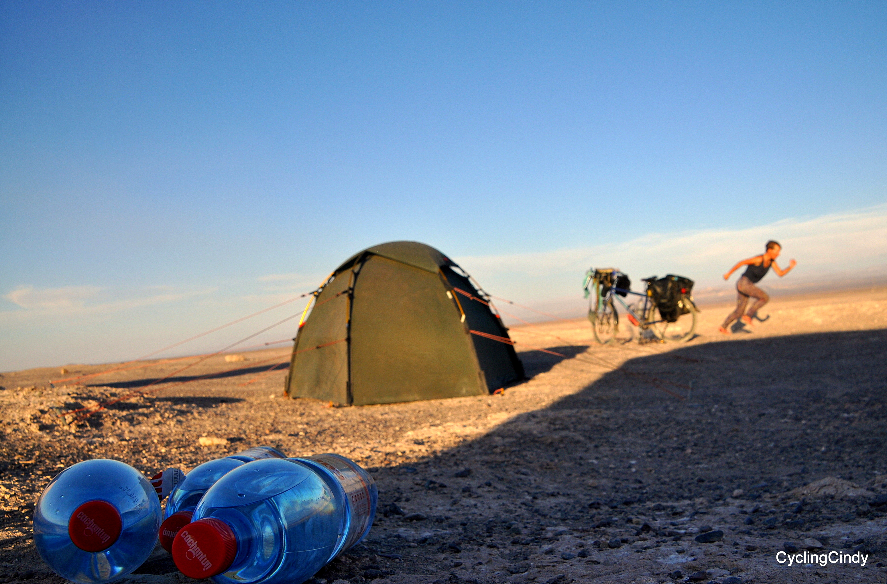 Enough water and plenty of pleasure in the Atacama desert, Chile.