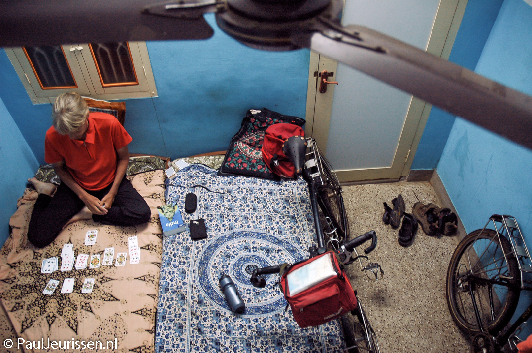Bicycle touring in India.