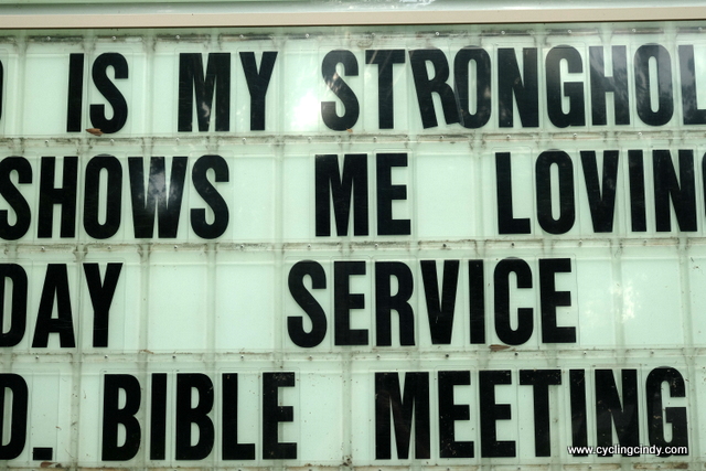 Reading church messages