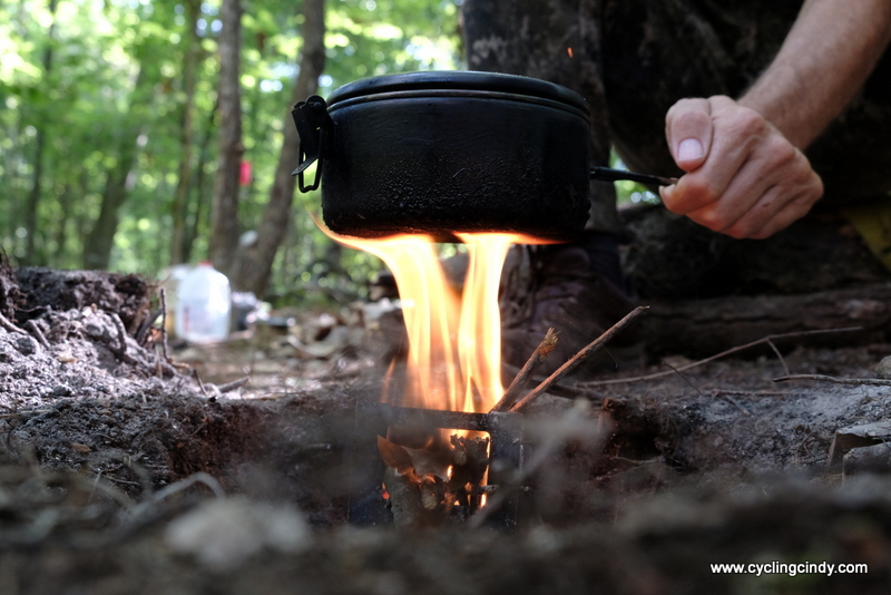 Small fires for food