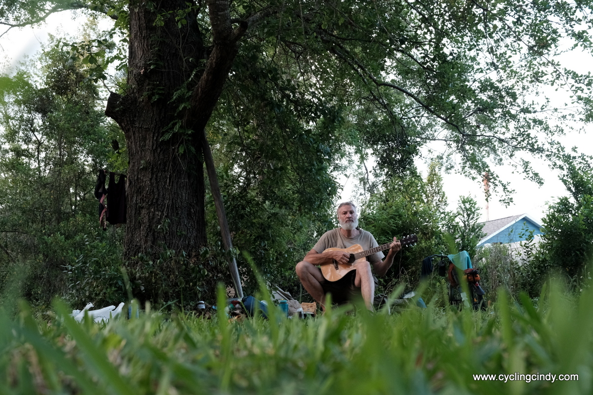 A borrowed guitar